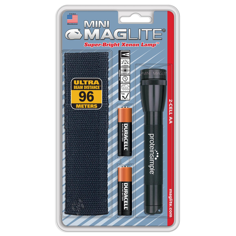 AA Mini Maglite&reg; Flashlight Nylon Holster Combo Pack