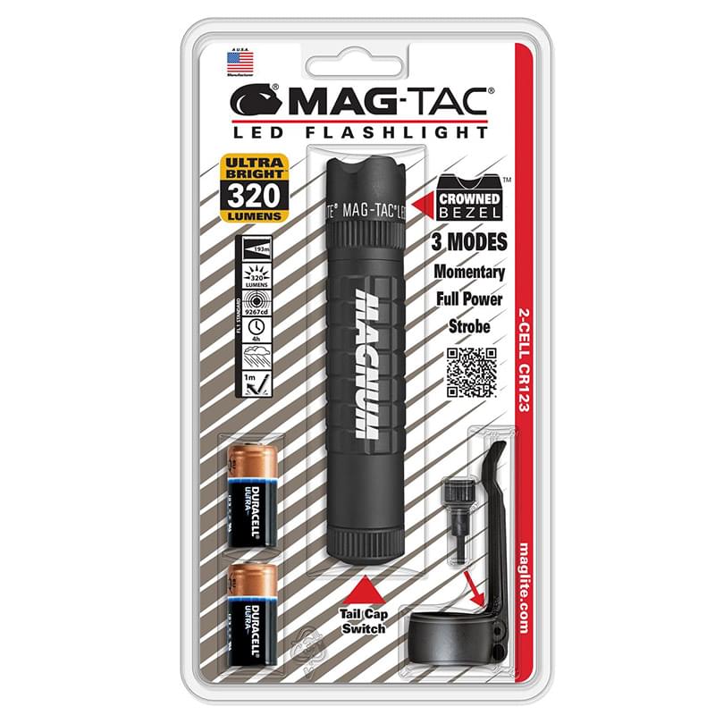 Maglite&reg; Mag-Tac&reg; LED Flashlight - Bezel Edge