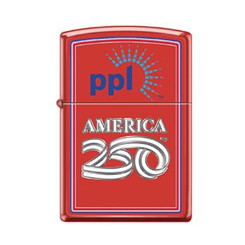 AMERICA250 RED MATTE ZIPPO® WINDPROOF LIGHTER