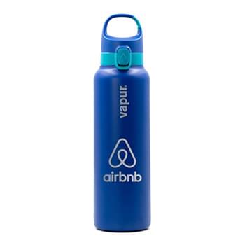 VAPUR® CHILL 20OZ INSULATED WATER BOTTLE ADMIRAL BLUE WITH MALIBU TEAL TRIM