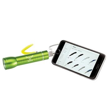 Rechargeable LED Flashlight & Power Bank
