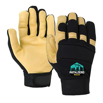 Premium Cowhide Leather Mechanics Gloves